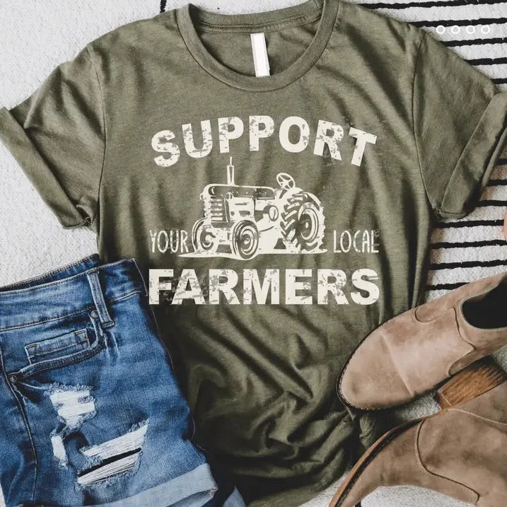 Heather Green "Support Your Local Farmer" Tee