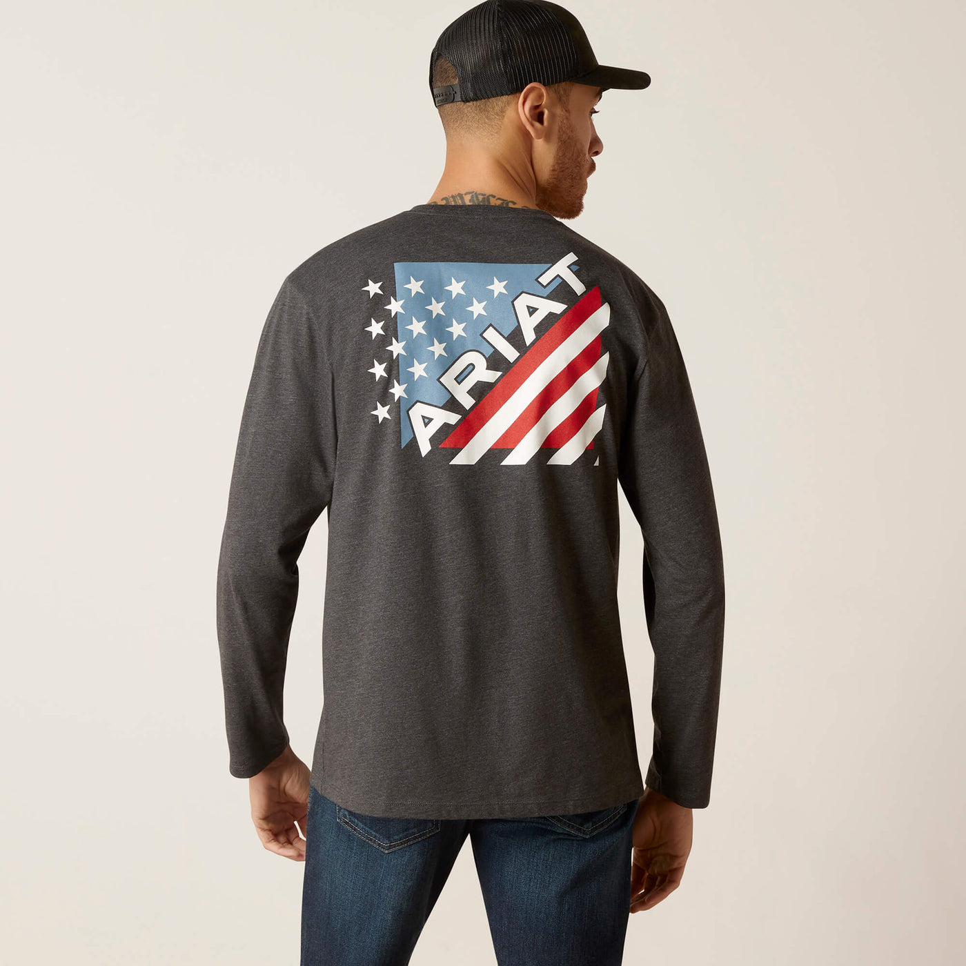 ARIAT Star Spangled T-Shirt / Charcoal Heather