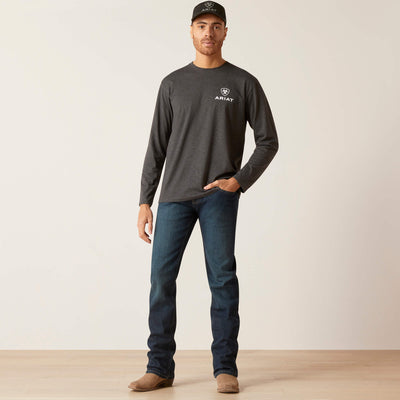 ARIAT Star Spangled T-Shirt / Charcoal Heather
