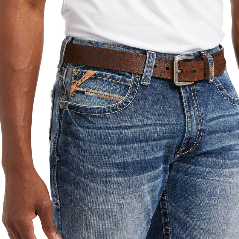 ARIAT Men's Dakota Low Rise Stretch Longspur Stackable Straight Led Jean