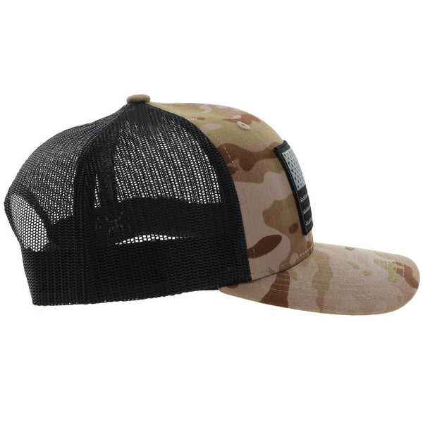 "Liberty Roper" Camo/Black Snapback Hooey Hat