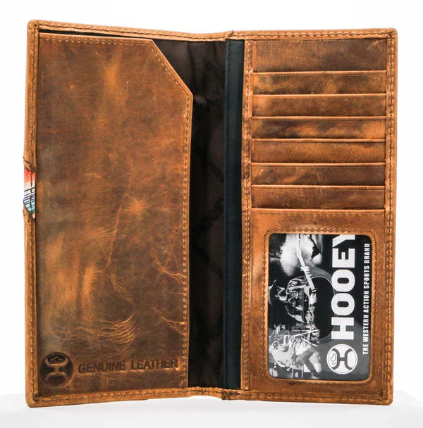 "Hooey Original" Rodeo Wallet Tan w/Sunset Serape Print
