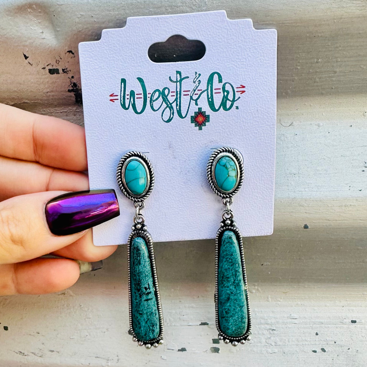 Taylor Turquoise Dangle Earring