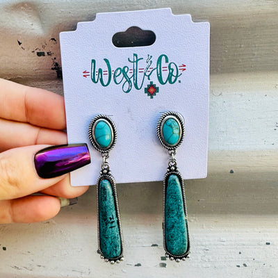 Taylor Turquoise Dangle Earring
