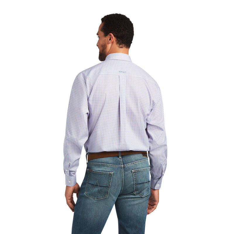 ARIAT Wrinkle Free Novel Classic Fit Shirt / White