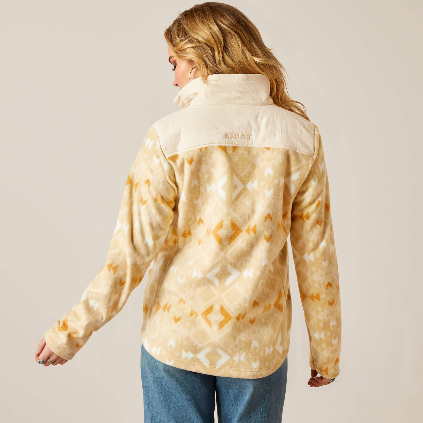 ARIAT Women's Prescott Fleece Jacket / Sand Dune Print