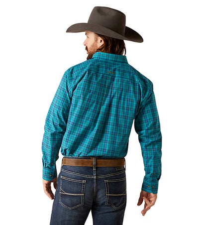 ARIAT Teal Pro Series Brixton Classic Fit Shirt / Spellbound Teal