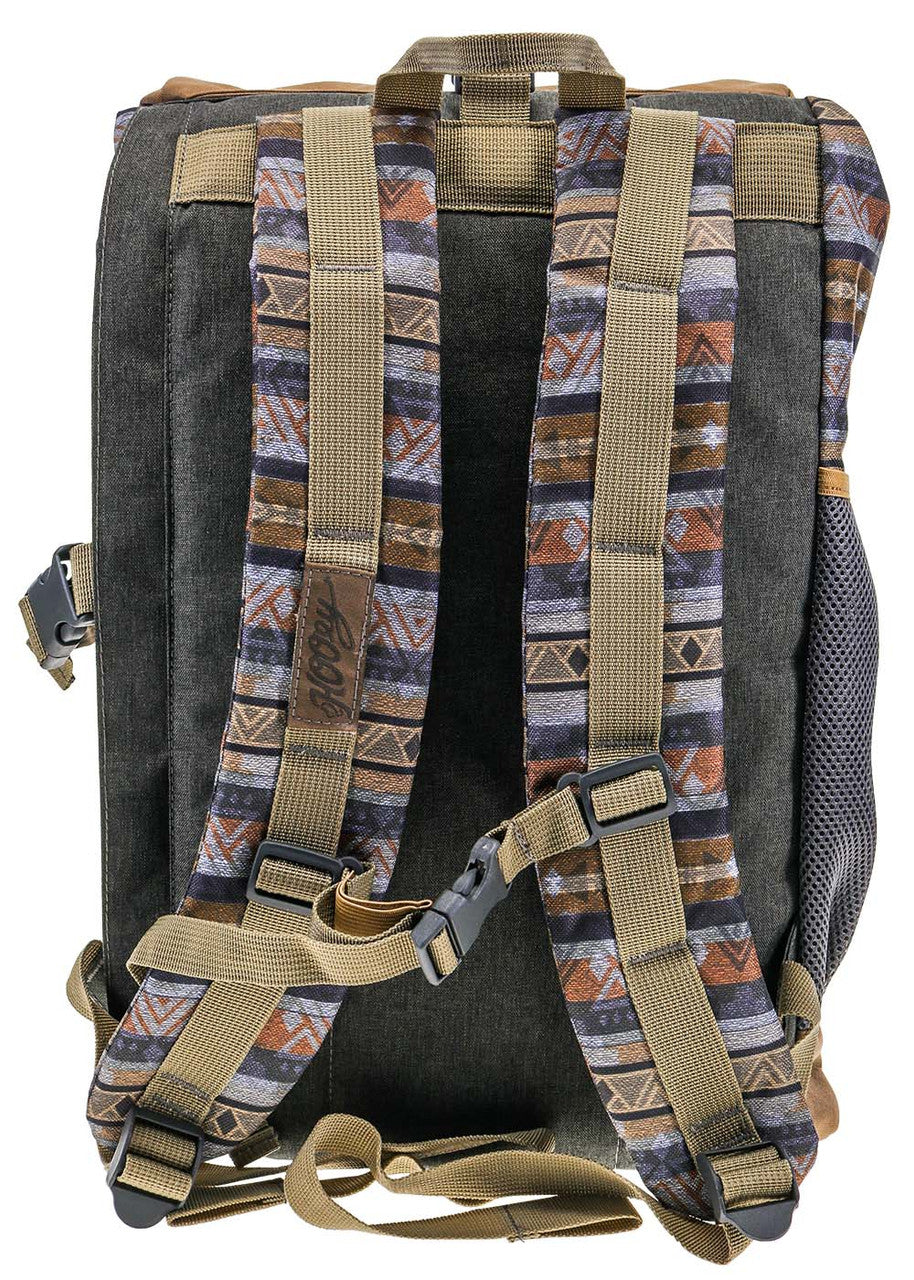 "Topper II" Grey/Tan Aztec Backpack