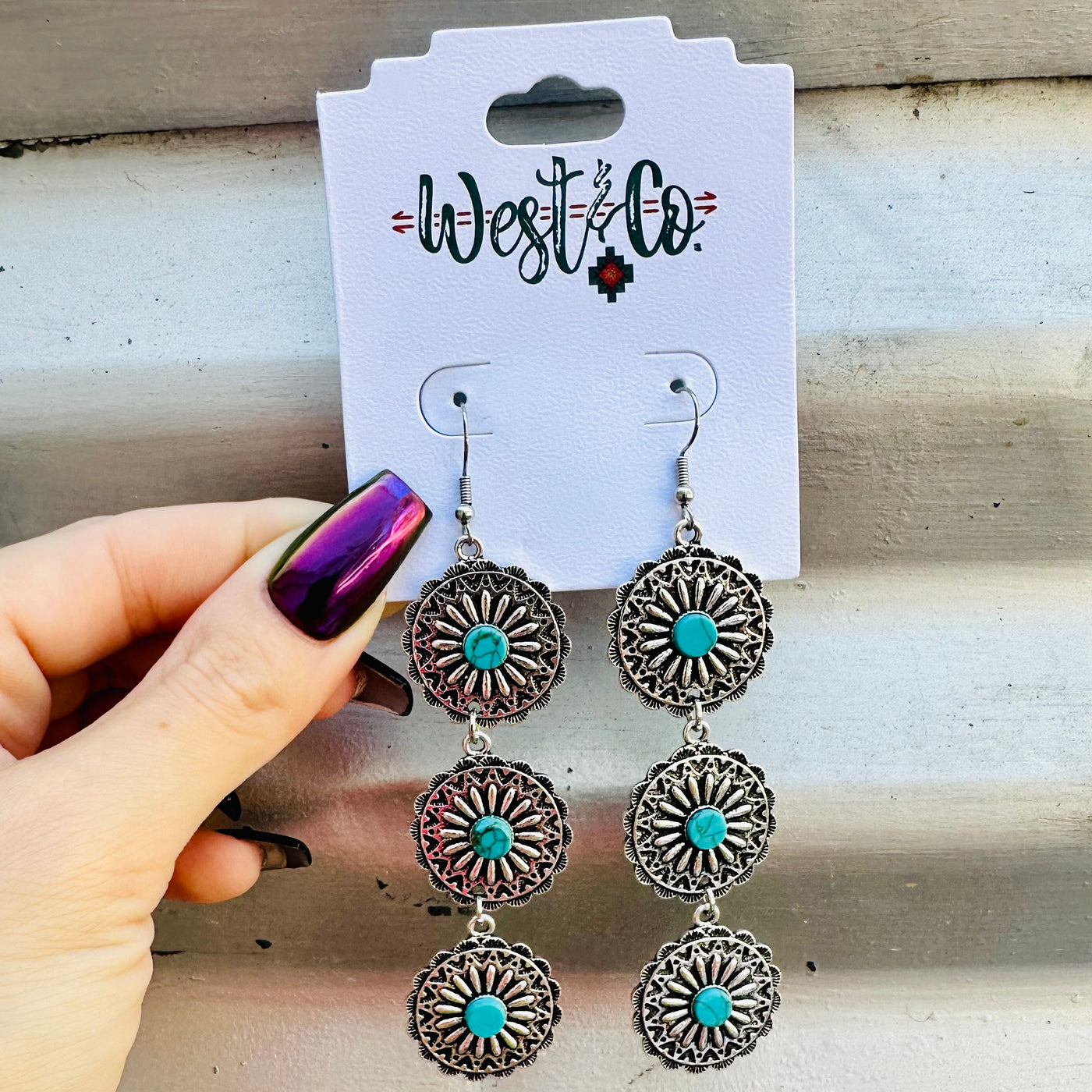 Turquoise Trail Dangle Earrings