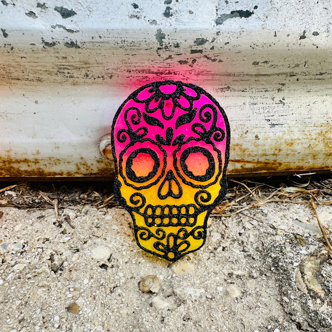 Halloween Sugar Skull Car Freshie