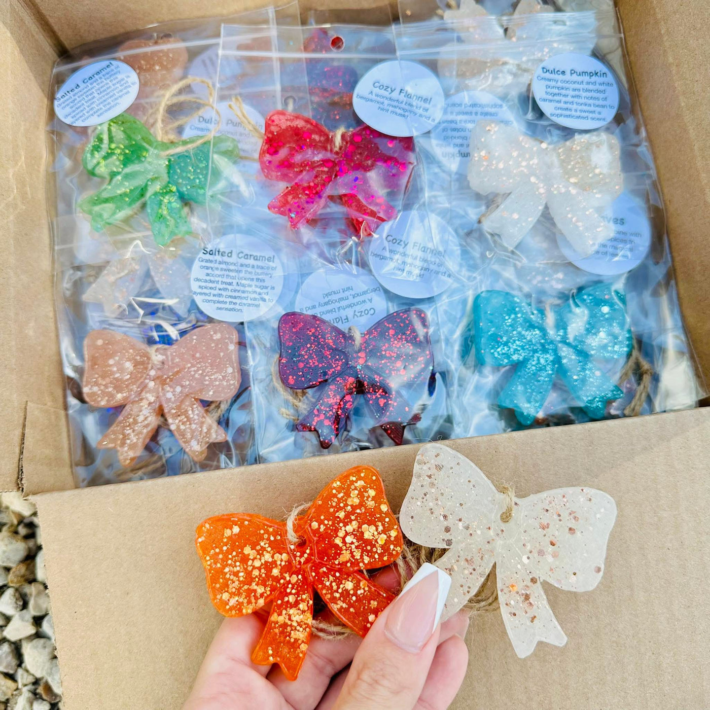 Fall Mini Bow Car Freshie