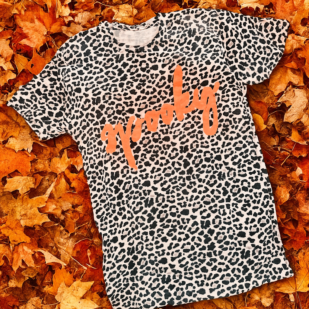 Leopard “Spooky” Graphic Tee