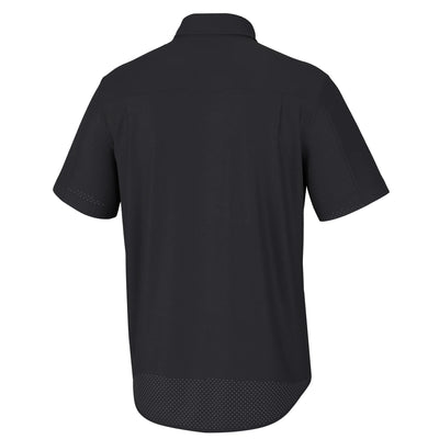 Huk Tide Point Button-Down Short Sleeve/Black