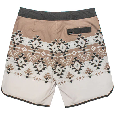 Hooey "Shaka" Brown/Cream w/Aztec Pattern Board Shorts