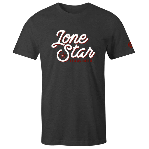 "LONE STAR" CHARCOAL HEATHER T-SHIRT