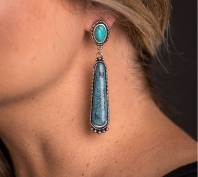 Taylor Turquoise Dangle Earring