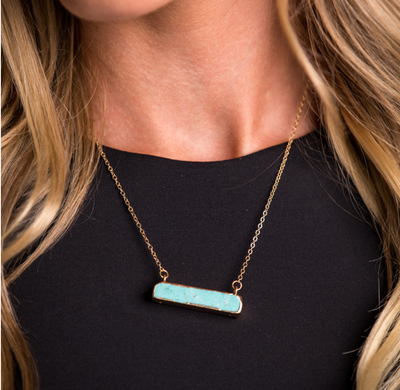 Out West Turquoise Bar Necklace