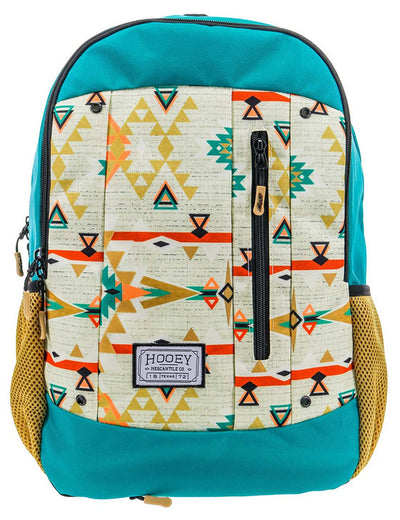 "Rockstar" Cream/Pink Pattern Body with Turquoise/Gold Accents Backpack