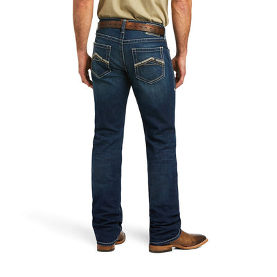 ARIAT Men's Ford Straight Stretch Remming Stackable Straight Leg Jean
