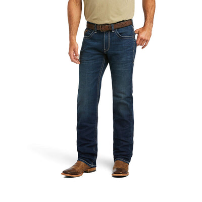 ARIAT Men's Ford Straight Stretch Remming Stackable Straight Leg Jean