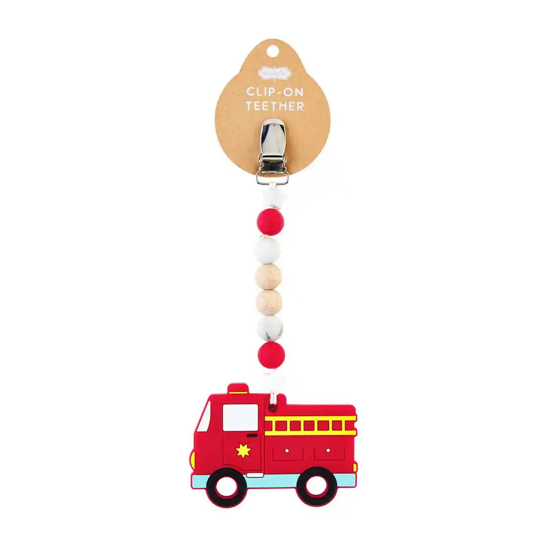 Fire Truck Clip-On Teether