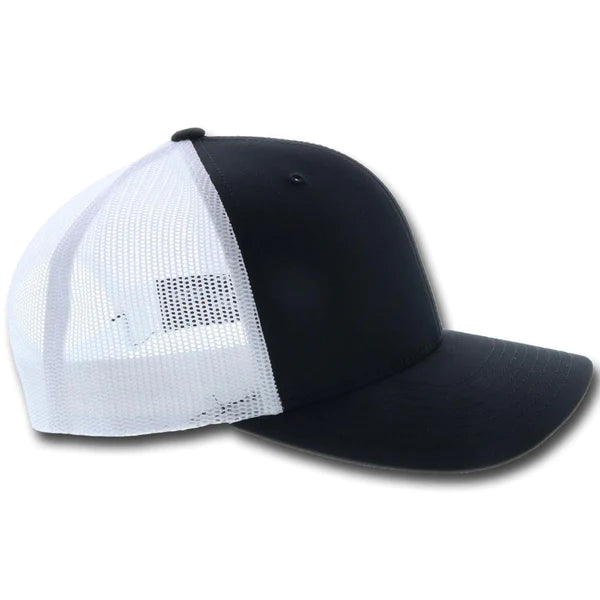"Hog" Black/White Snapback Hooey Hat
