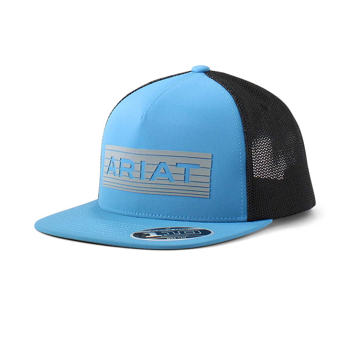 ARIAT Men's Flexfit 110 Cap Snap Back with Reflective Logo in Blue