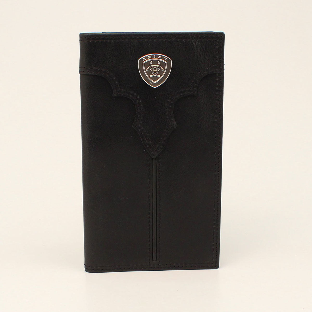 ARIAT Men's Rodeo Wallet Center Bump Shield in Black