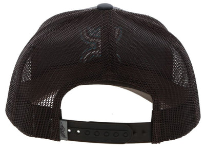 "Coach" Charcoal/ Black with Black/Blue Logo Hooey Hat